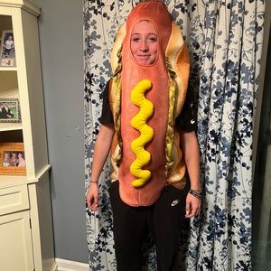 Hot dog costume, only worn once, one size fits most